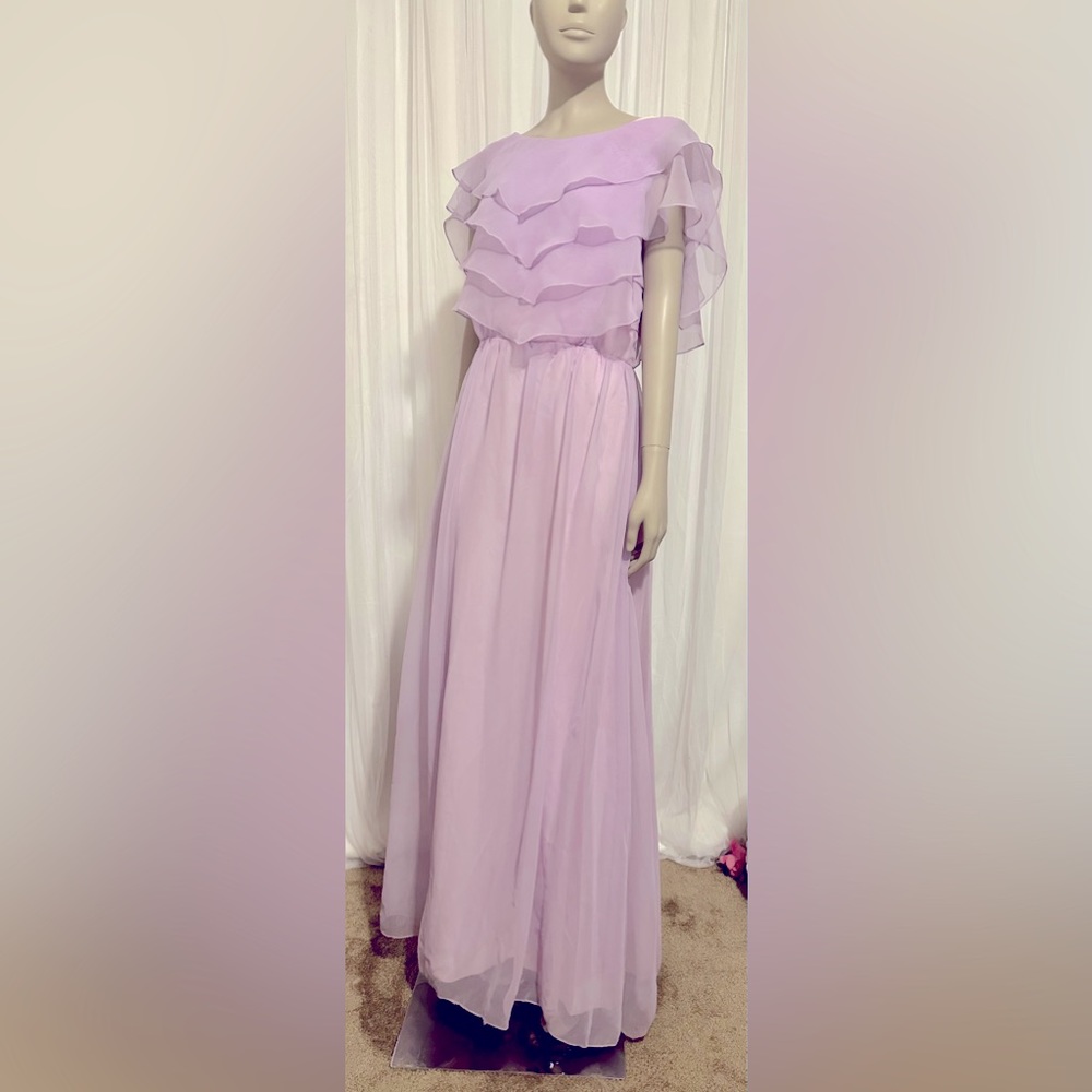 Vintage 70s float chiffon dress